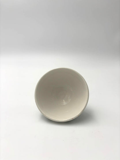 Bol / Cafe au lait kaffeskål i grønt ternet mønster