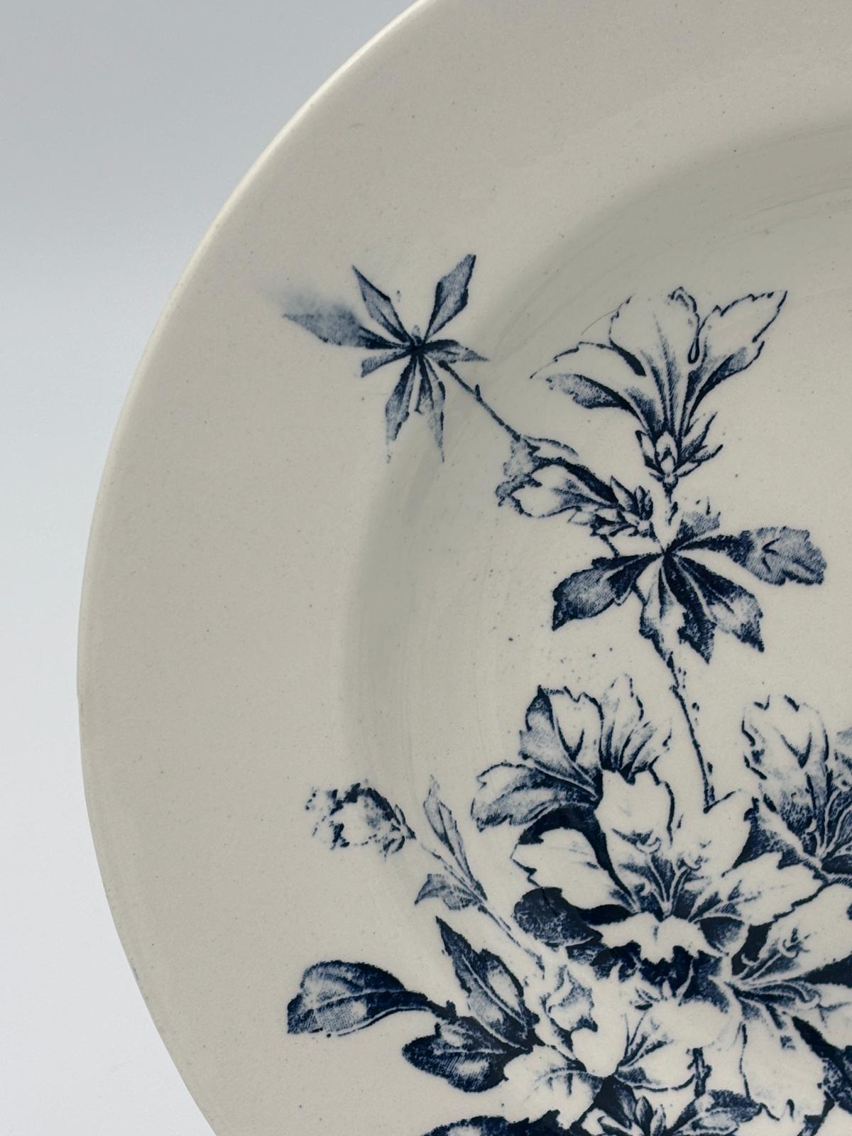 Luneville dyb tallerken - model Azalea