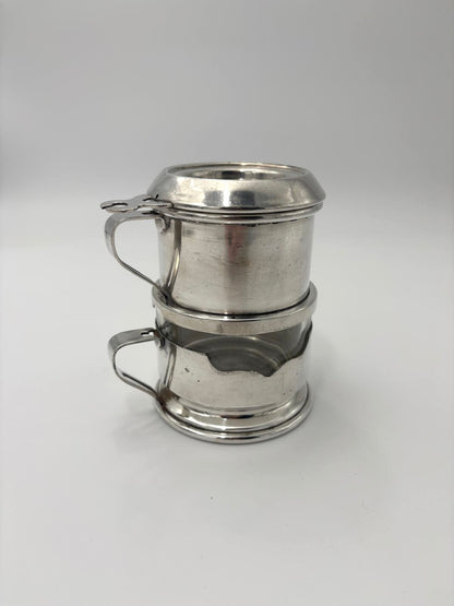 Mills filterkaffekop i pletsølv