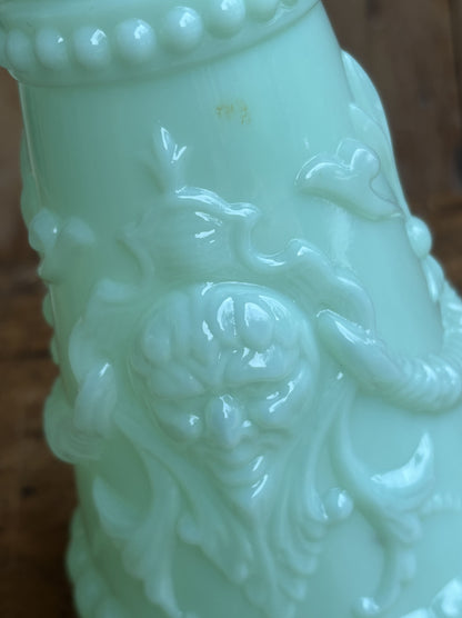 Opal vase i mint grøn
