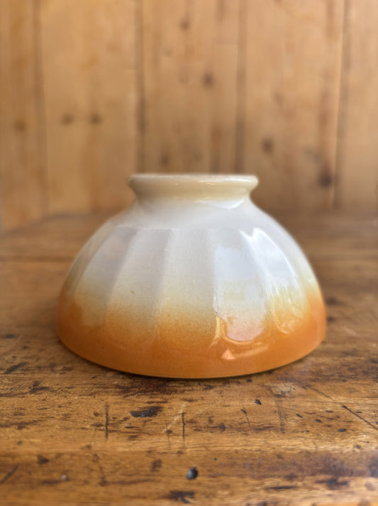 Orange cafe au lait bowl (coffee bowl) - bowl