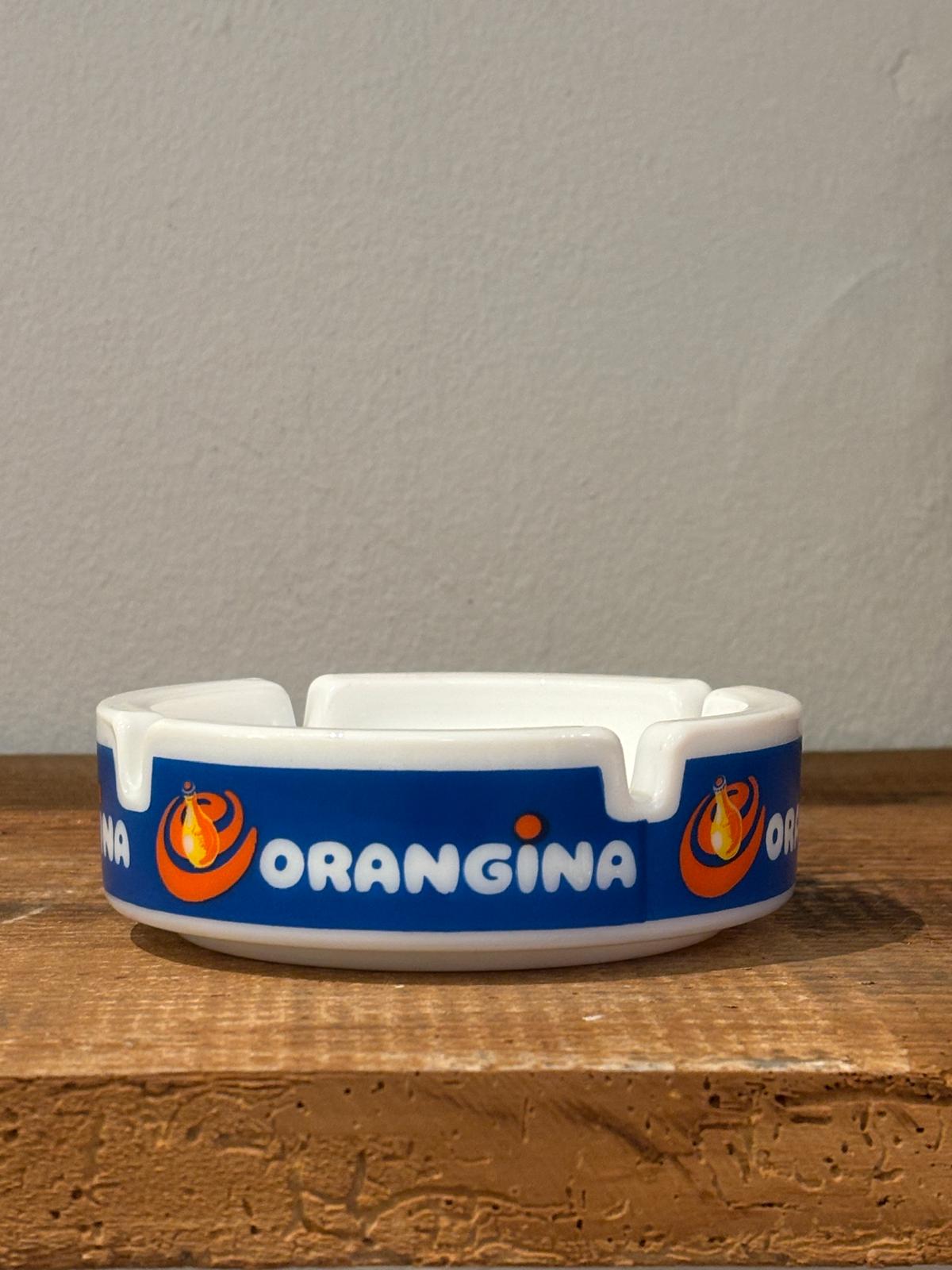 Orangina bistroaskebæger i opalglas