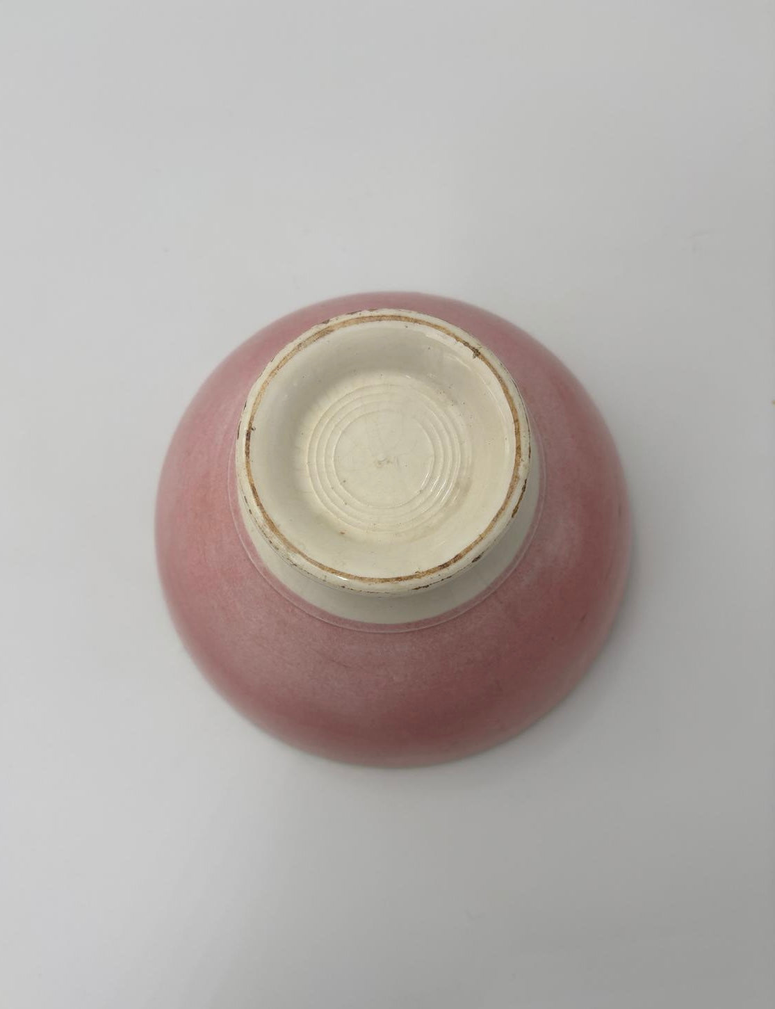 Lyserød café au lait skål