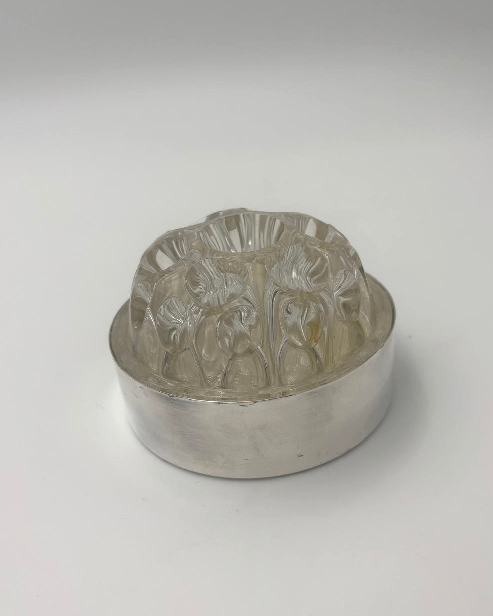 Pique Fleurs i pletsølv og glas