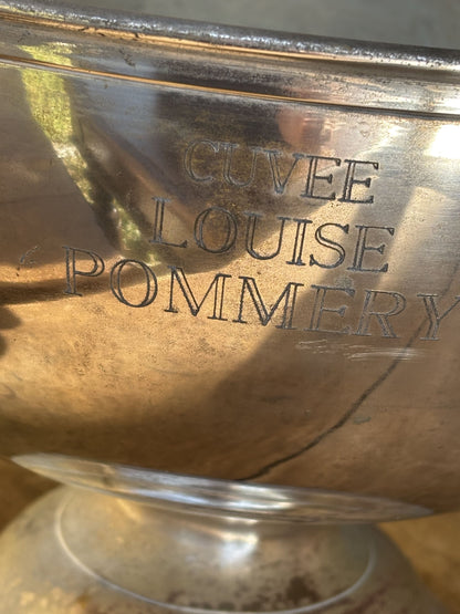 Pommery forsølvet stor champagnekøler - logo