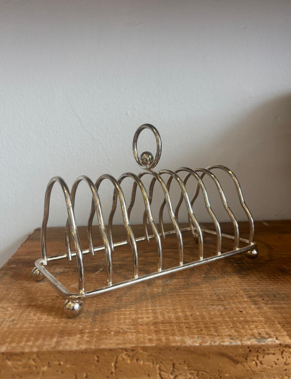 Porte a toast forsølvet