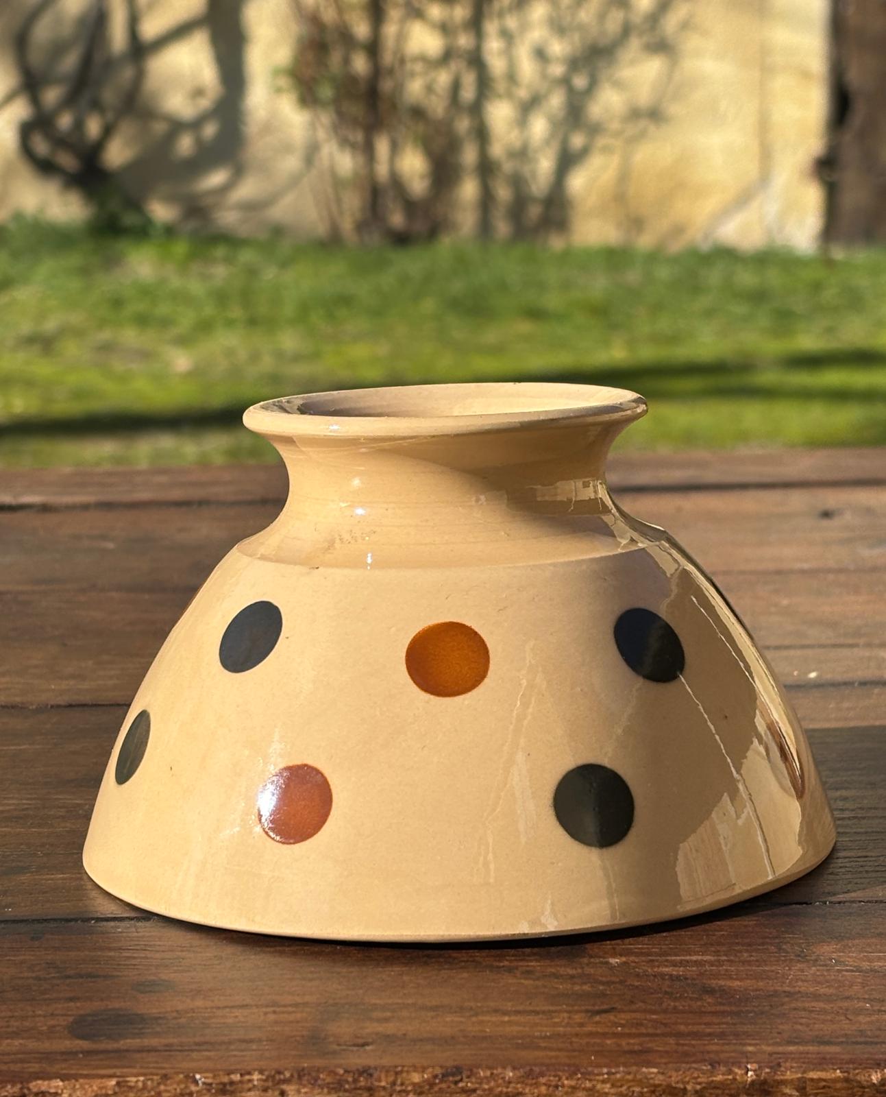 Retro prikket bol/café au lait skål