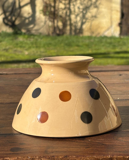 Retro prikket bol/café au lait skål