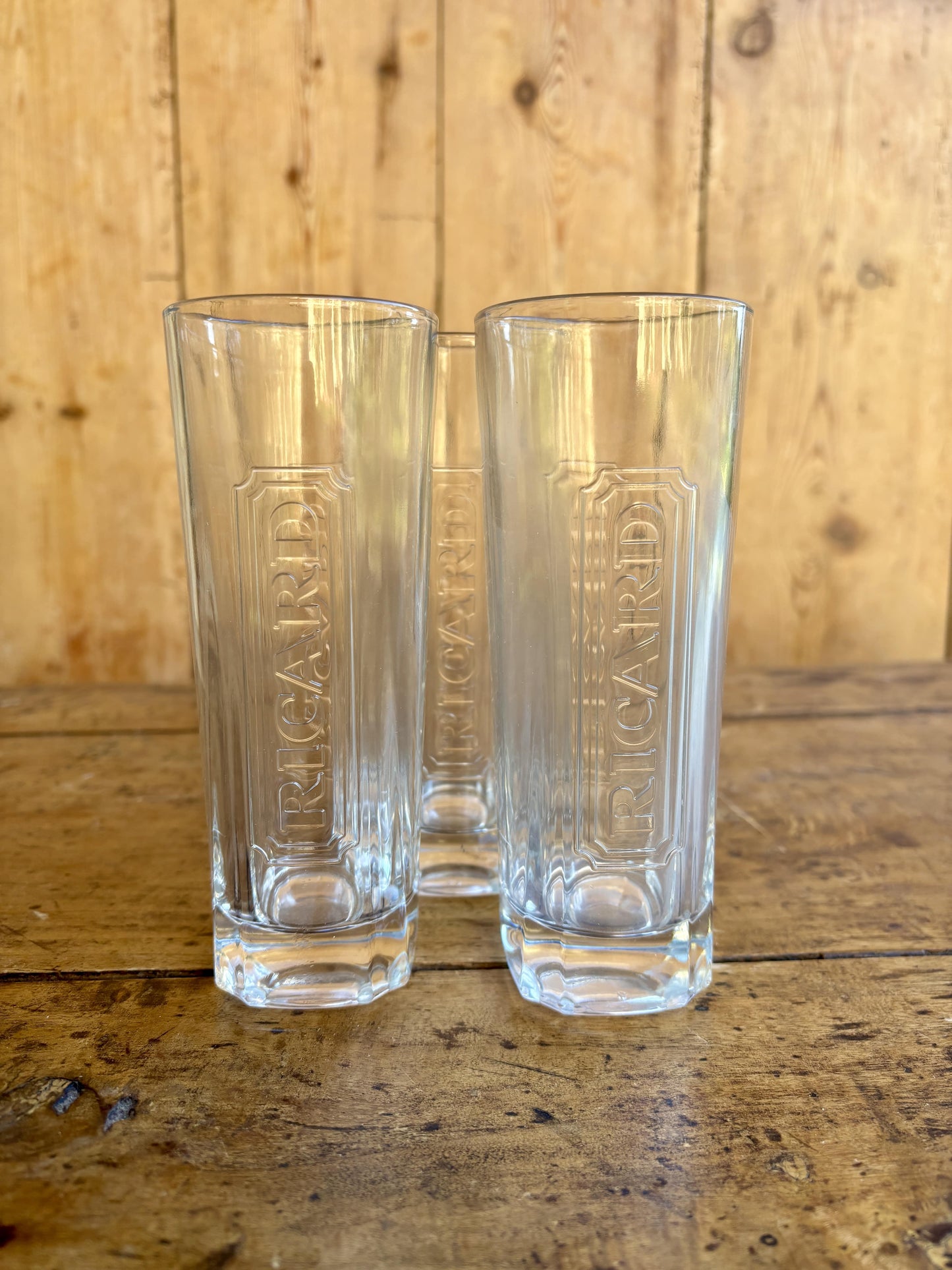 Original Ricard glasses with measurement markings