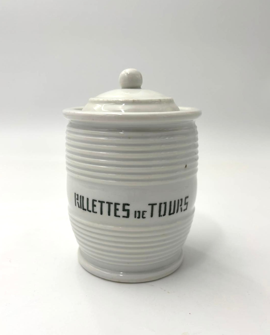 Rillette krukke med låg