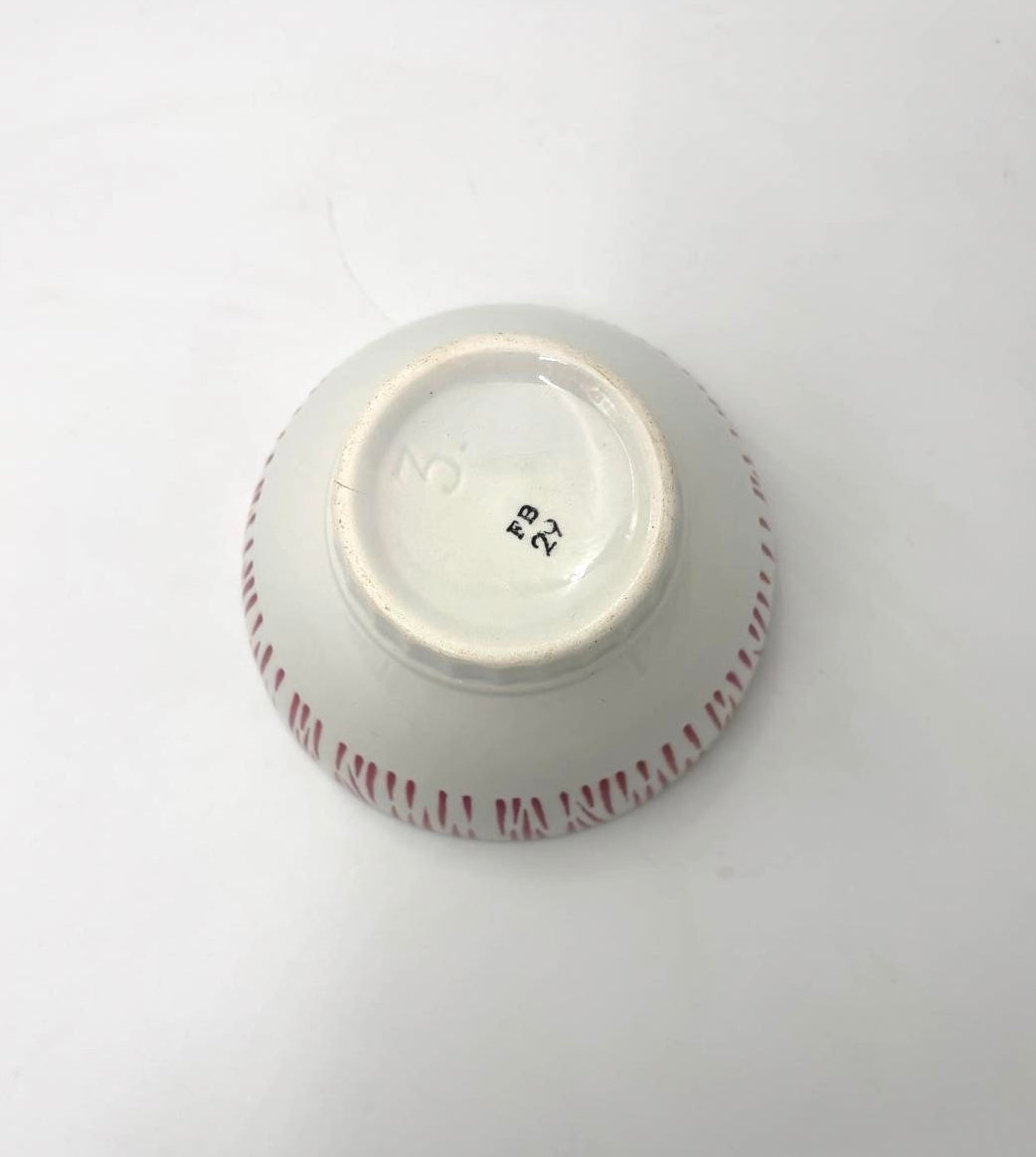 Rød Badonviller cafe au lait skål