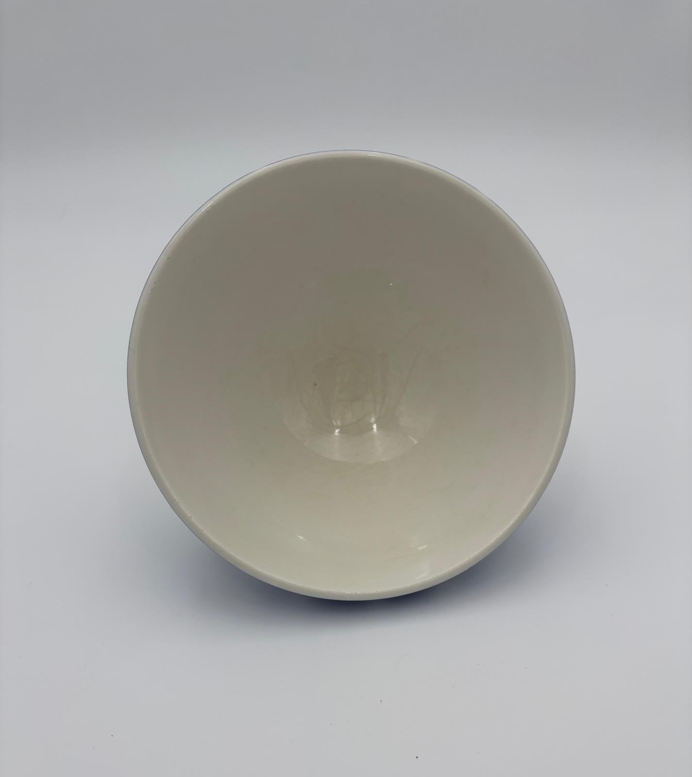 Blå Sarreguemines café au lait skål (bol)