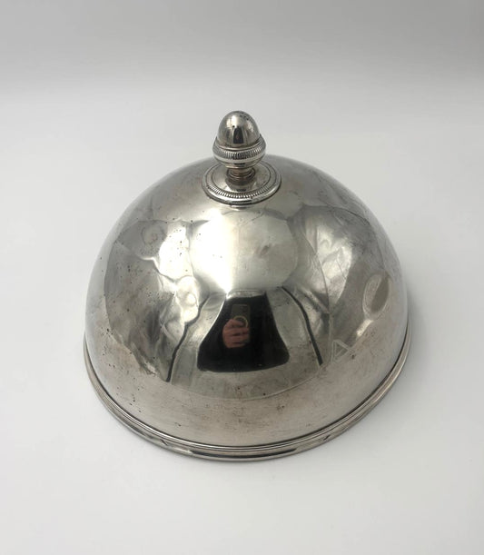 Serveringsklokke i pletsølv