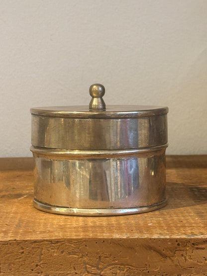 Slidt og patineret vintage bøtte i pletsølv