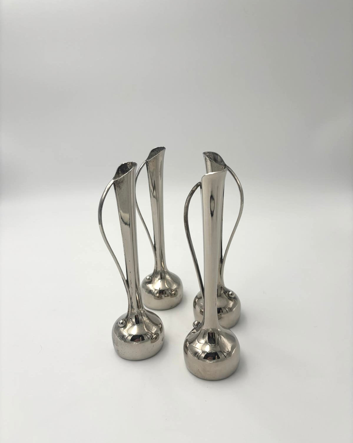 Soliflore vase forsølvet