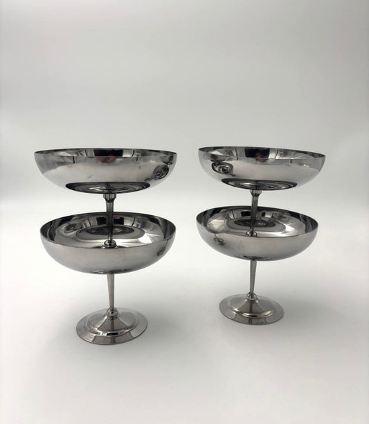 Stor isskål i stål 