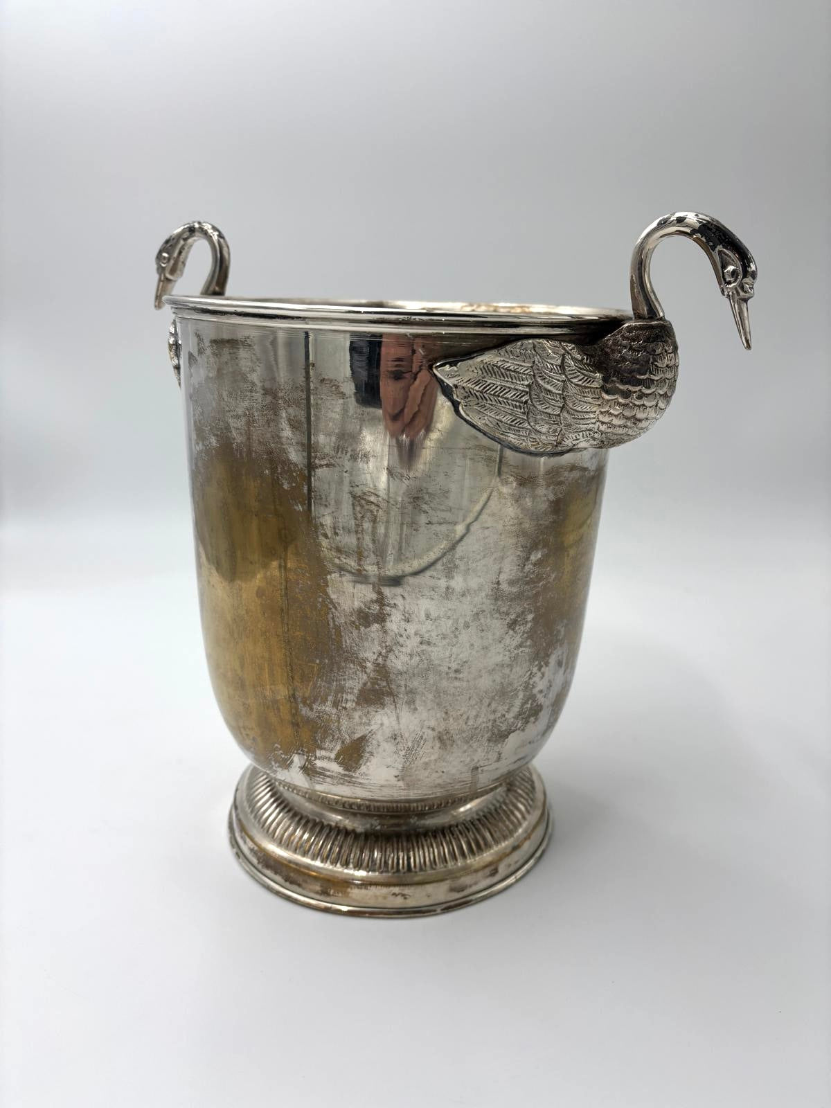 Champagnekøler med svanehåndtag