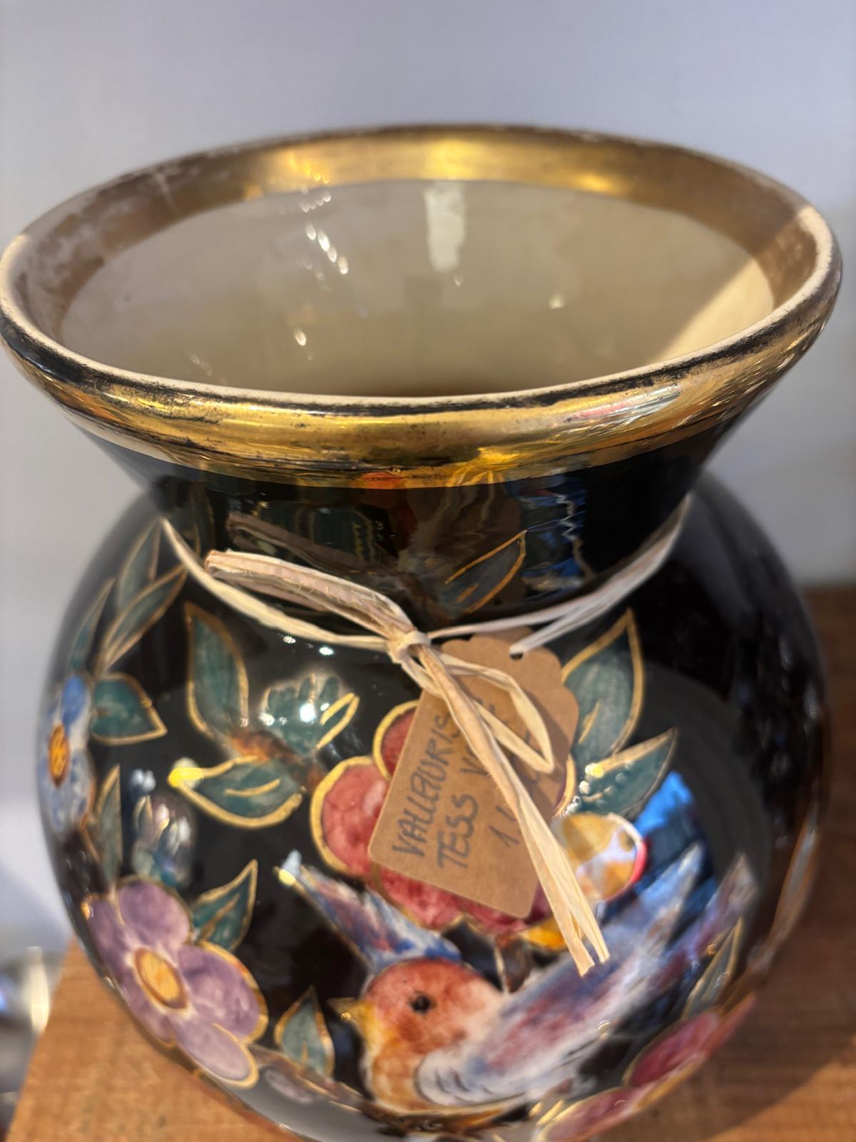 Vallauris style vase - signet Tess