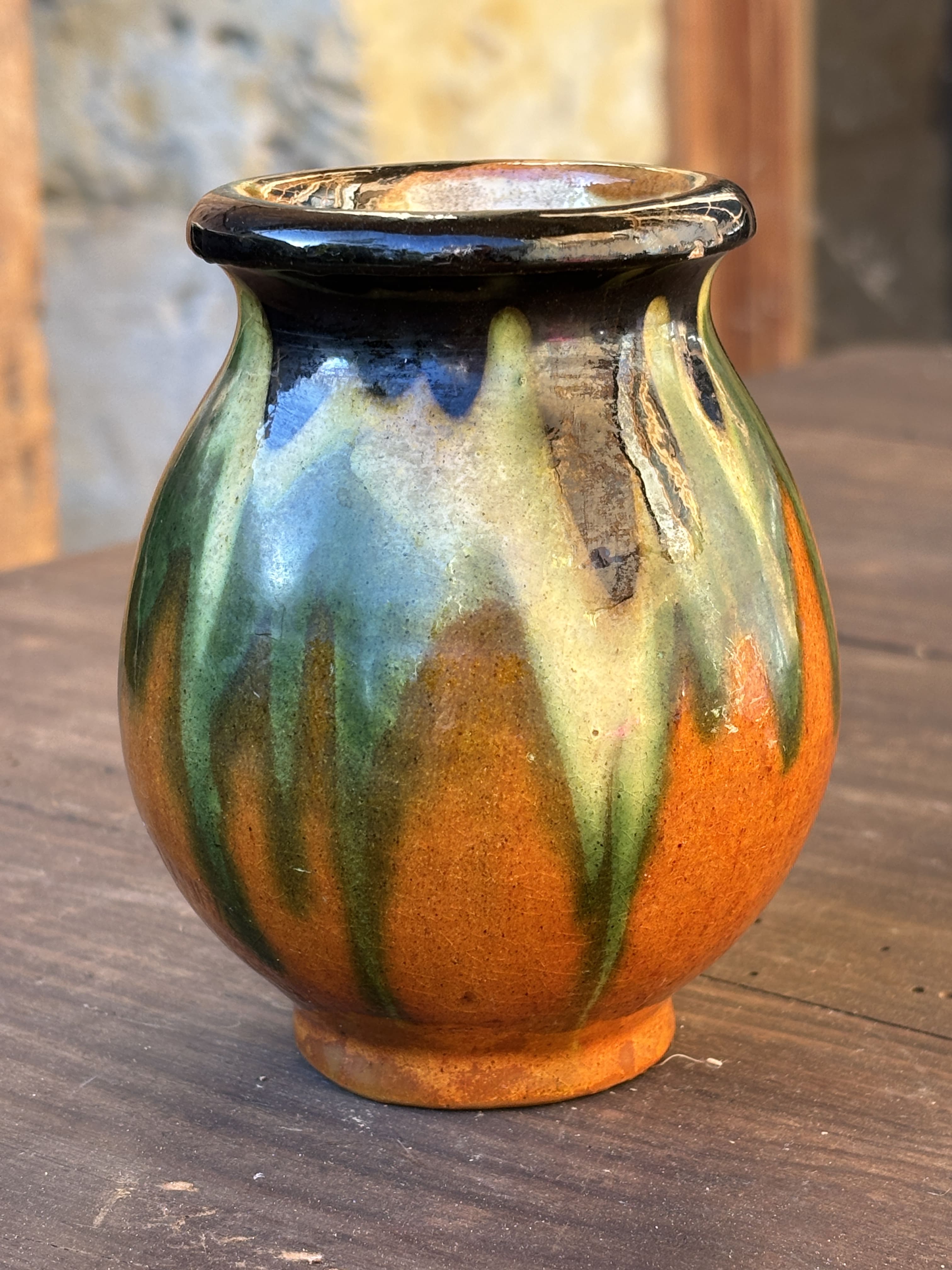 Vallauris france 陶器 Jouve Vallauris vase – håndlavet fransk keramik ca. 1950 – Fransk Brocante