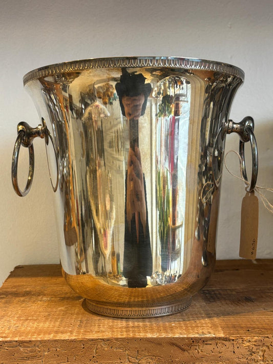 Vintage champagnekøler i pletsølv
