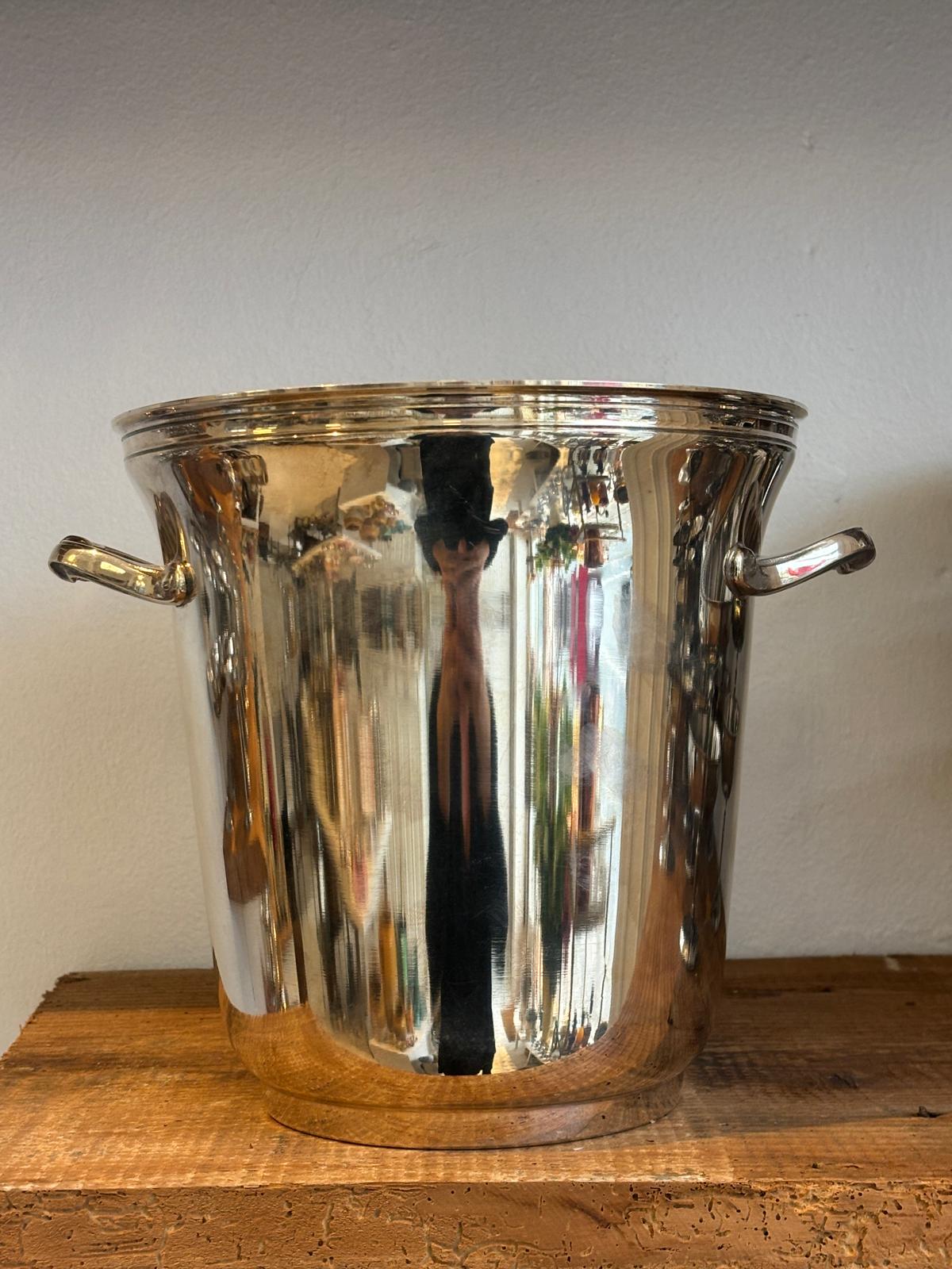 Vintage champagnekøler i pletsølv