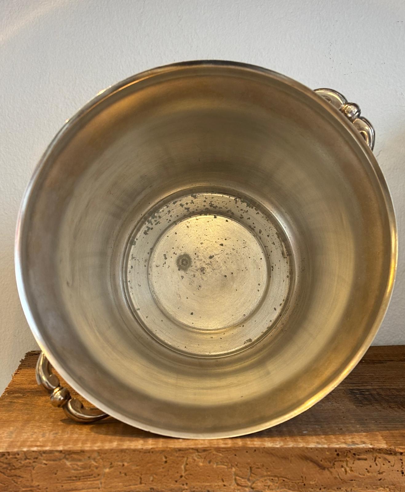 Vintage champagnekøler i pletsølv