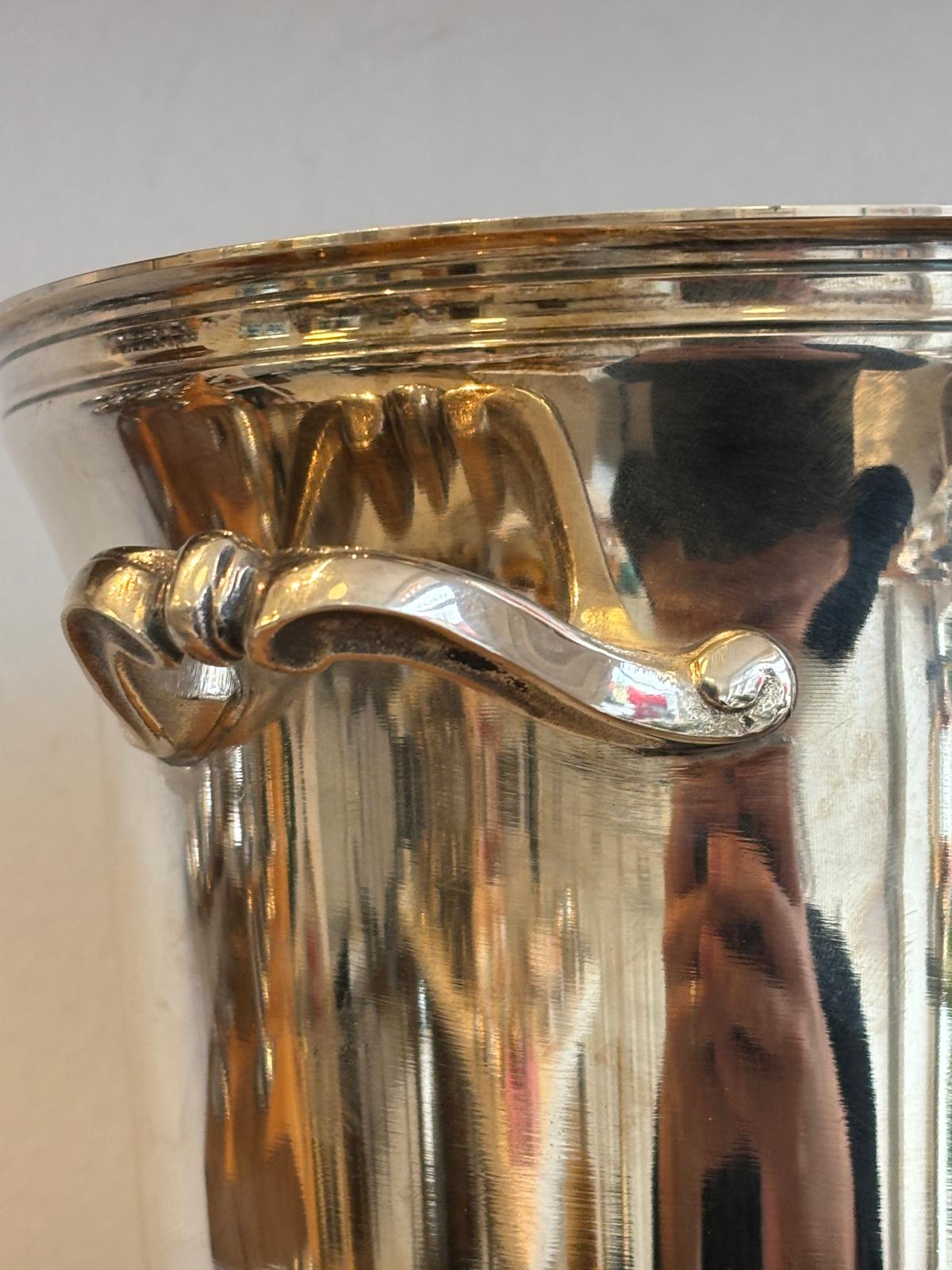 Vintage champagnekøler i pletsølv