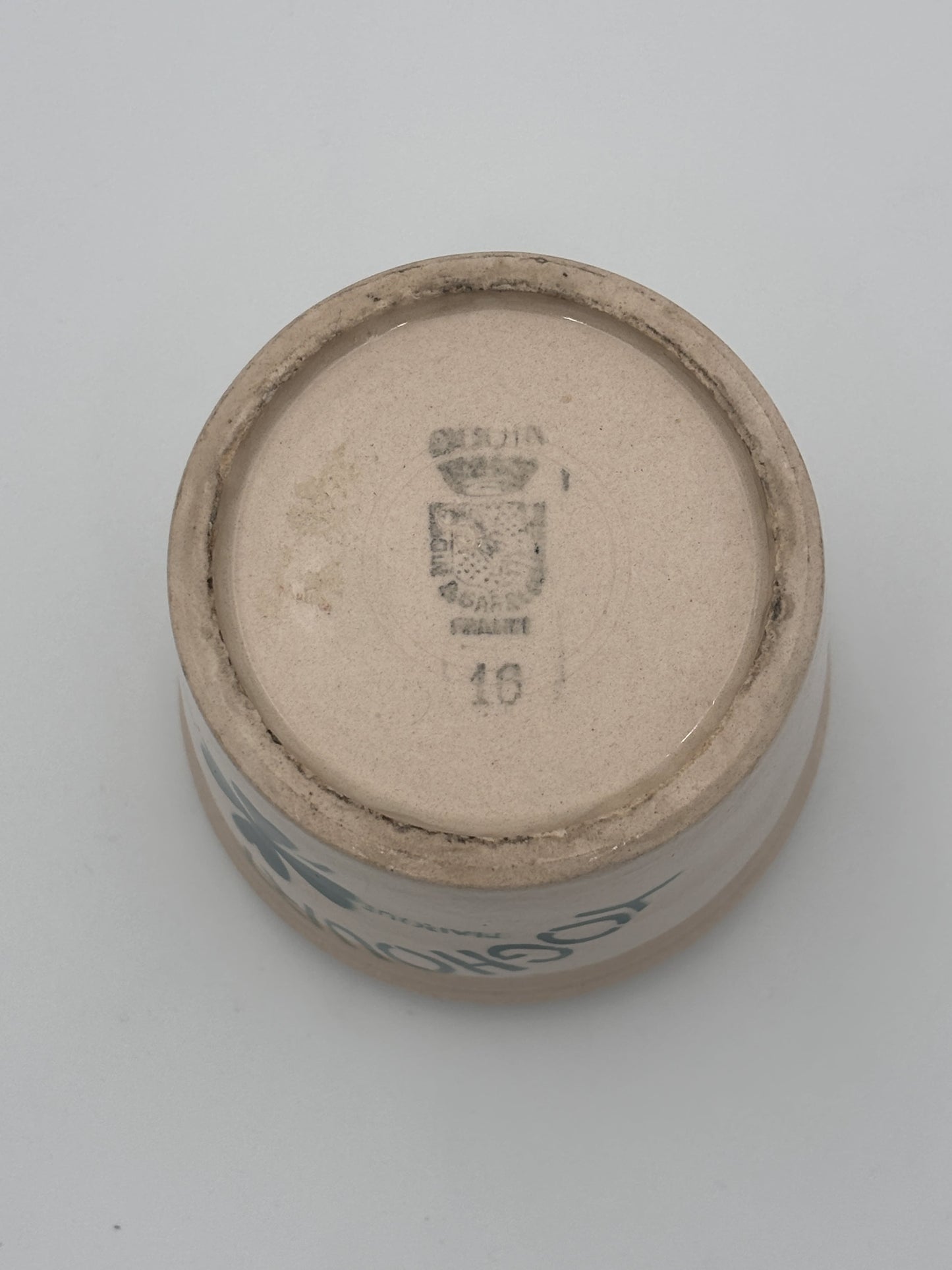 Yoghurt krukke fra Digoin & Sarreguemines - bund